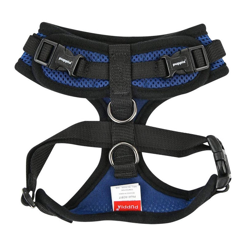 Puppia Authentic RiteFit Harness with Adjustable Neck, Medium, Royal Blue - Image 2
