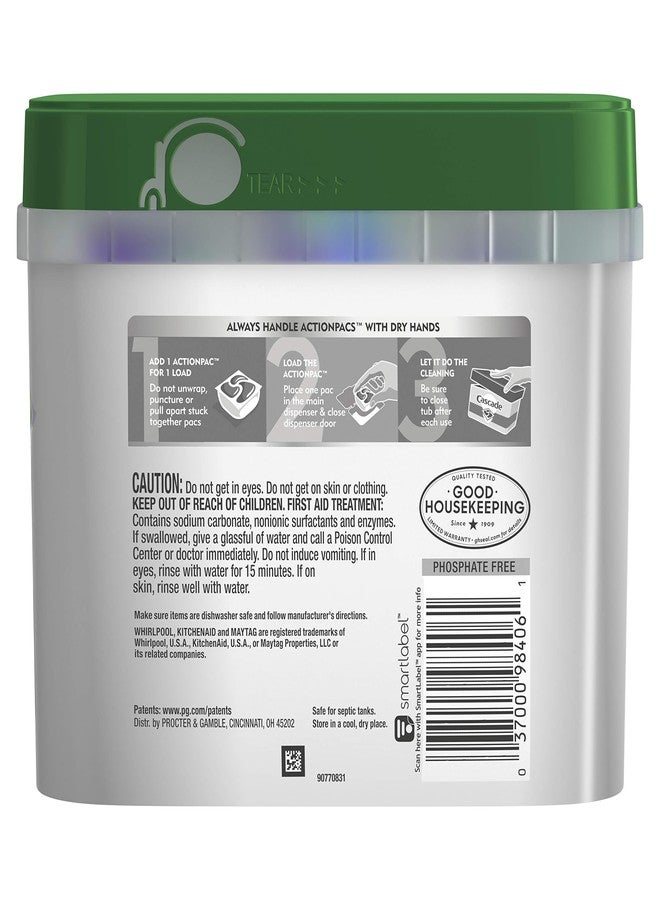 Cascade Platinum Dishwasher Pods, ActionPacs + Oxi, Dishwasher Detergent, Fresh Scent, 44 Count - Image 2