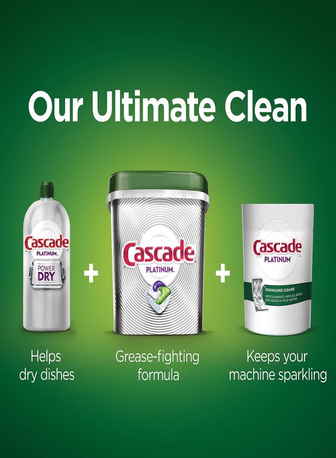 Cascade Platinum Dishwasher Pods, ActionPacs + Oxi, Dishwasher Detergent, Fresh Scent, 44 Count - Image 4