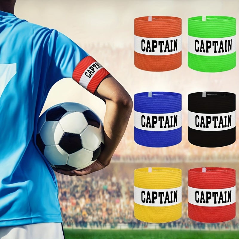 New Upgraded Football Training Armbands 3pcs Red New Version Stripe Sleeve Patch Bright Colors Soft Fabric High Elasticity Unisex Suitable For Climbing Basketball Football - Image 1