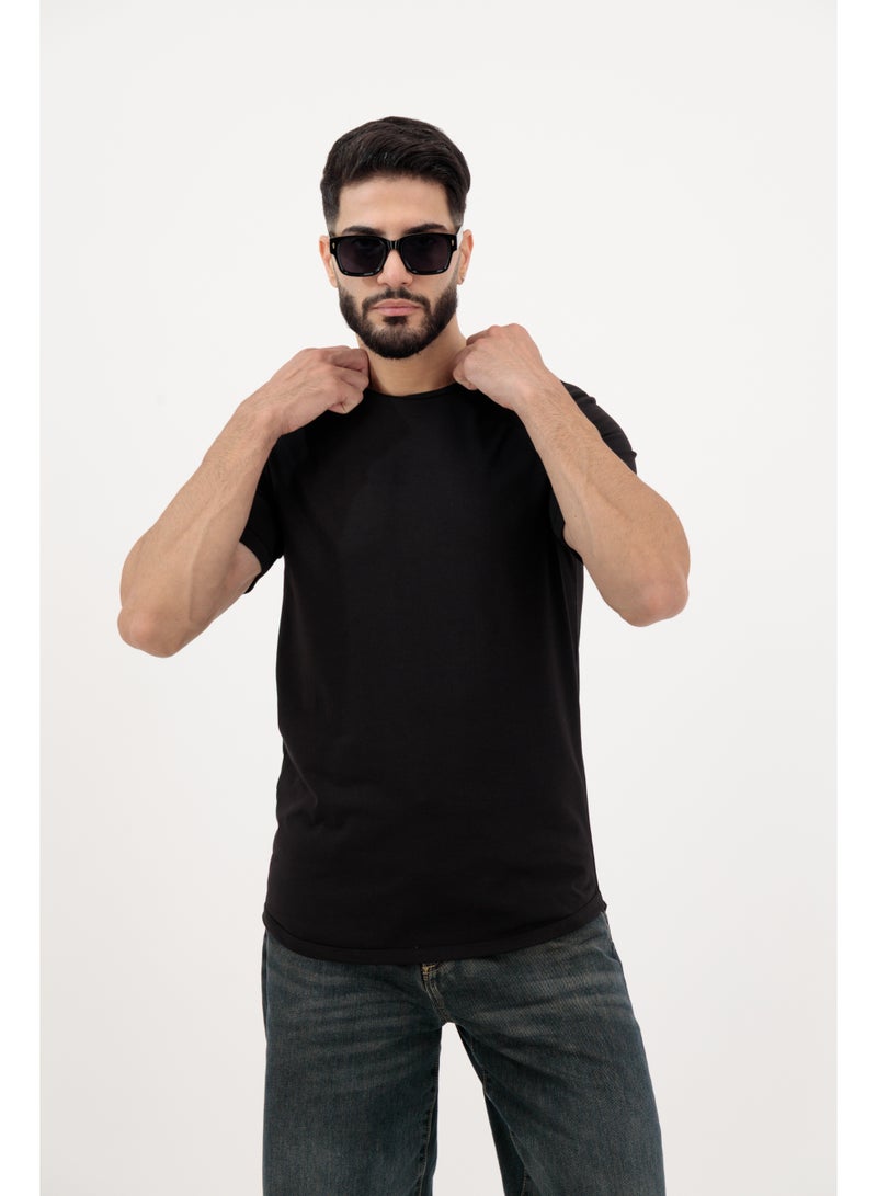 Vasl Hub VaslHub Plain T-Shirts for Men – Cotton Crew Neck Regular Fit – Pack of 3 – Black, Mist and Rosewood - Image 2