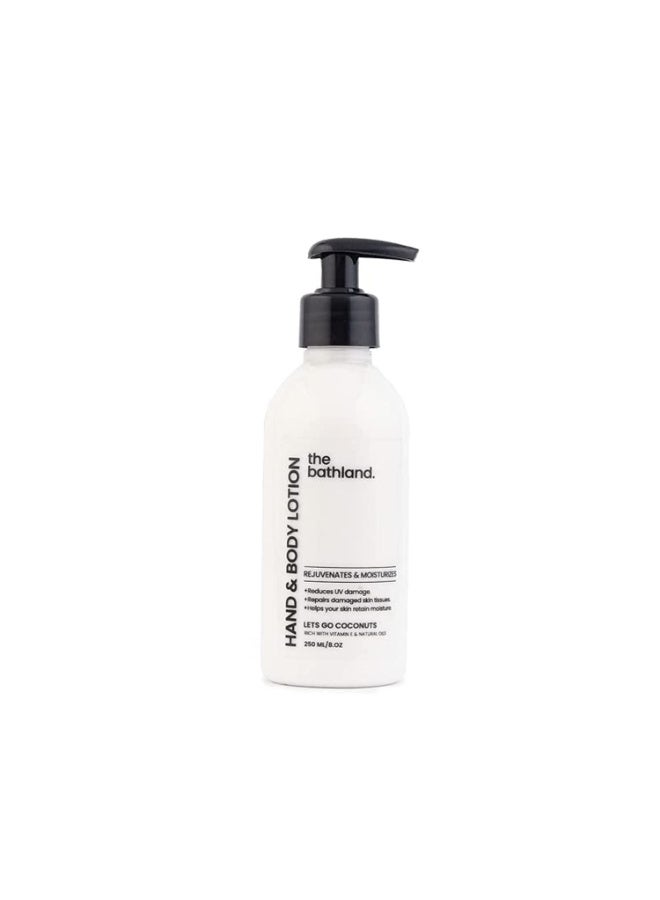 the bath land Coconut hand Body Lotion- 250 ml - Image 1