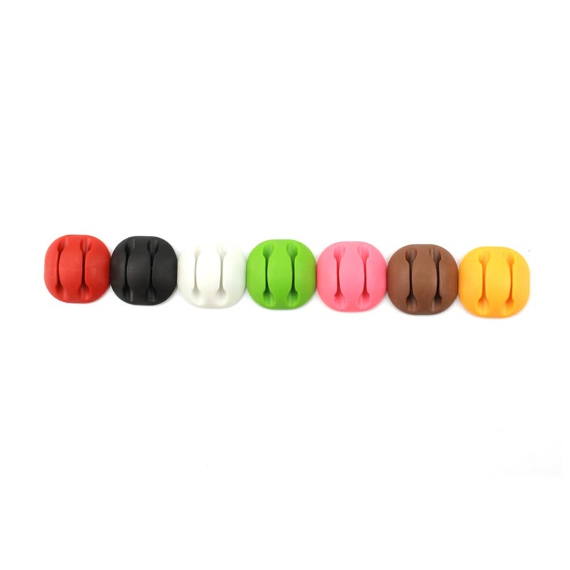 Cable Clips Organizer 12 Pack Plastic Adhesive Cord Management For Desk - Image 2