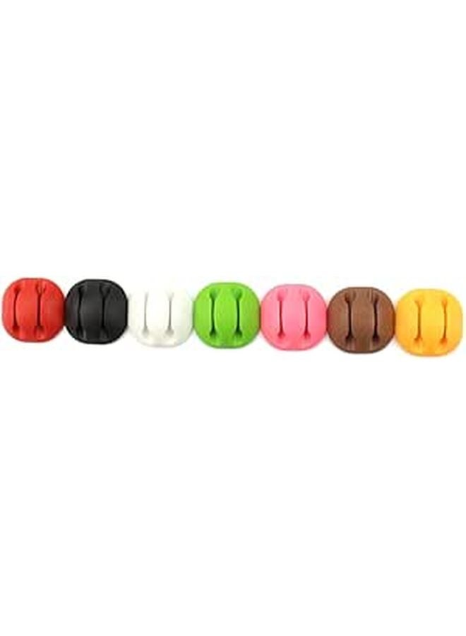 Cable Clips Organizer 12 Pack Plastic Adhesive Cord Management For Desk - Image 1