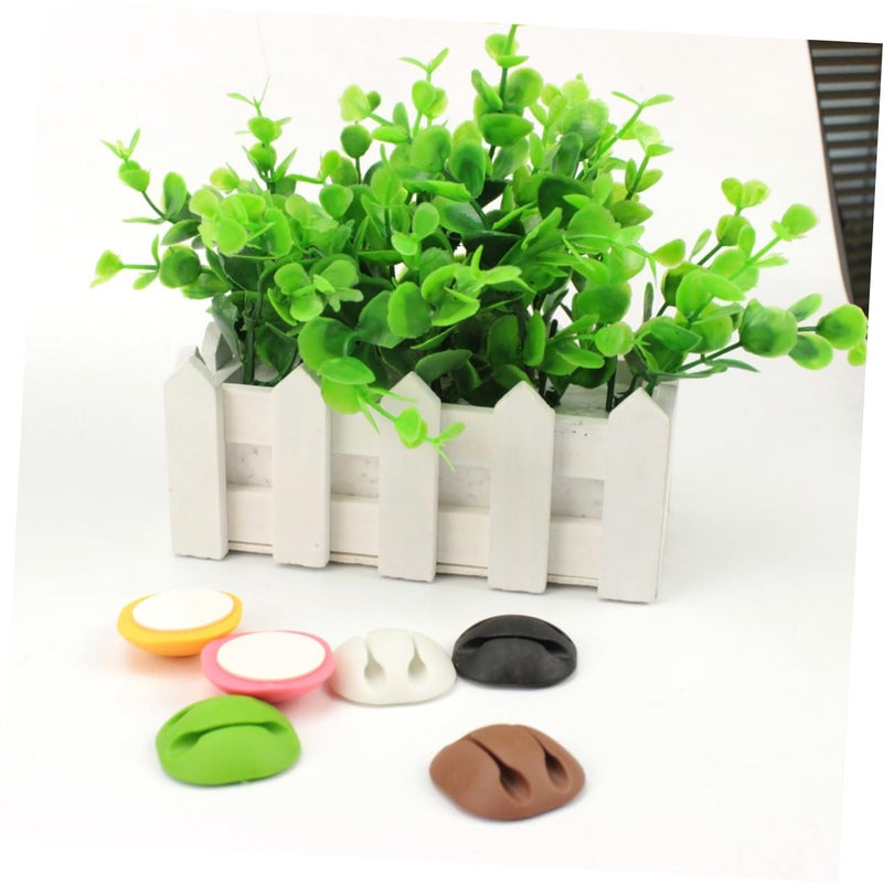 Cable Clips Organizer 12 Pack Plastic Adhesive Cord Management For Desk - Image 5