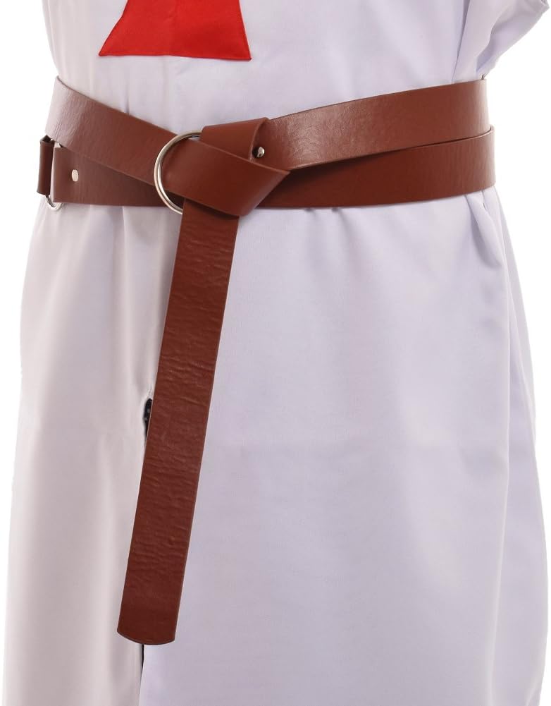 BLESSUME Medieval LARP Reenactment Viking Battle Knight Belt PU Leather Brown - Image 2