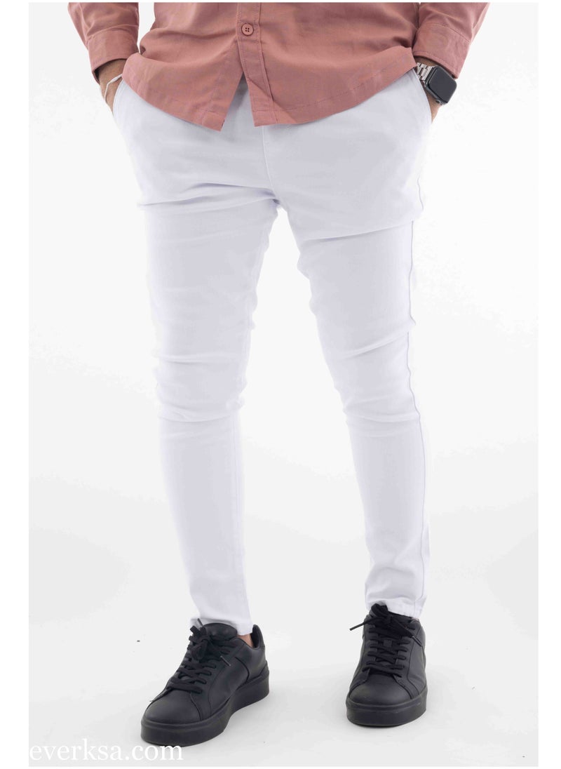 Everest Men's White Skinny Jeans  - Image 1
