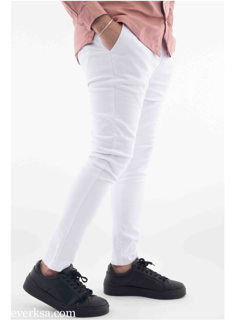 Everest Men's White Skinny Jeans  - Image 2