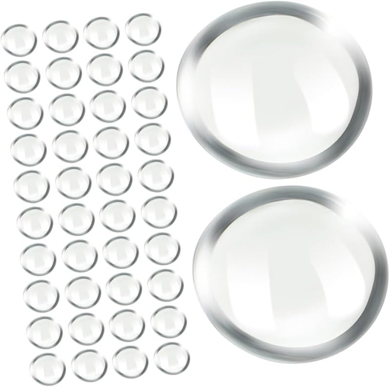 Transparent Aquarium Beads 200pcs Clear Rocks for Fish Tank Decor and Flower Pot Filler - Image 1