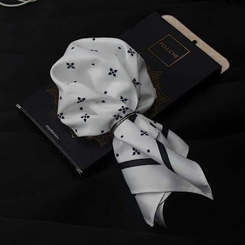 Peluche Floral Polka Dots Pocket Square For Men - Image 2