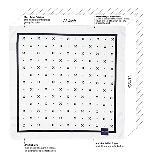 Peluche Floral Polka Dots Pocket Square For Men - Image 4