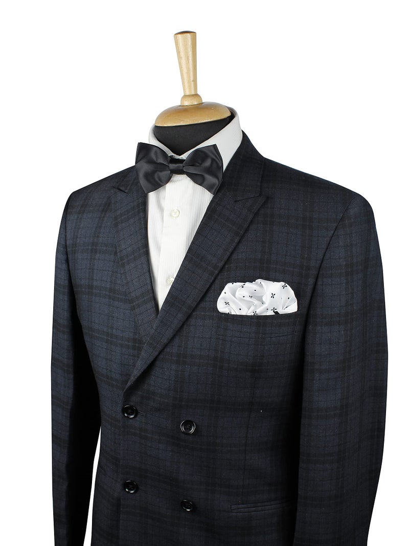 Peluche Floral Polka Dots Pocket Square For Men - Image 3