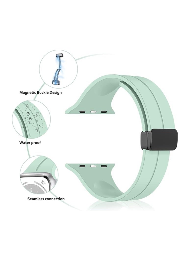 FARROBIZZ - Apple Watch Band 41mm 40mm 45mm 44mm 49mm 38mm 42mm Women men,Silicone Sport Strap Replacement WristBands for Apple Watch Series 9/ultra 2/8/ultra/7/SE/SE 2nd/6/5/4/3/2/1,iWatch Bands - Image 1