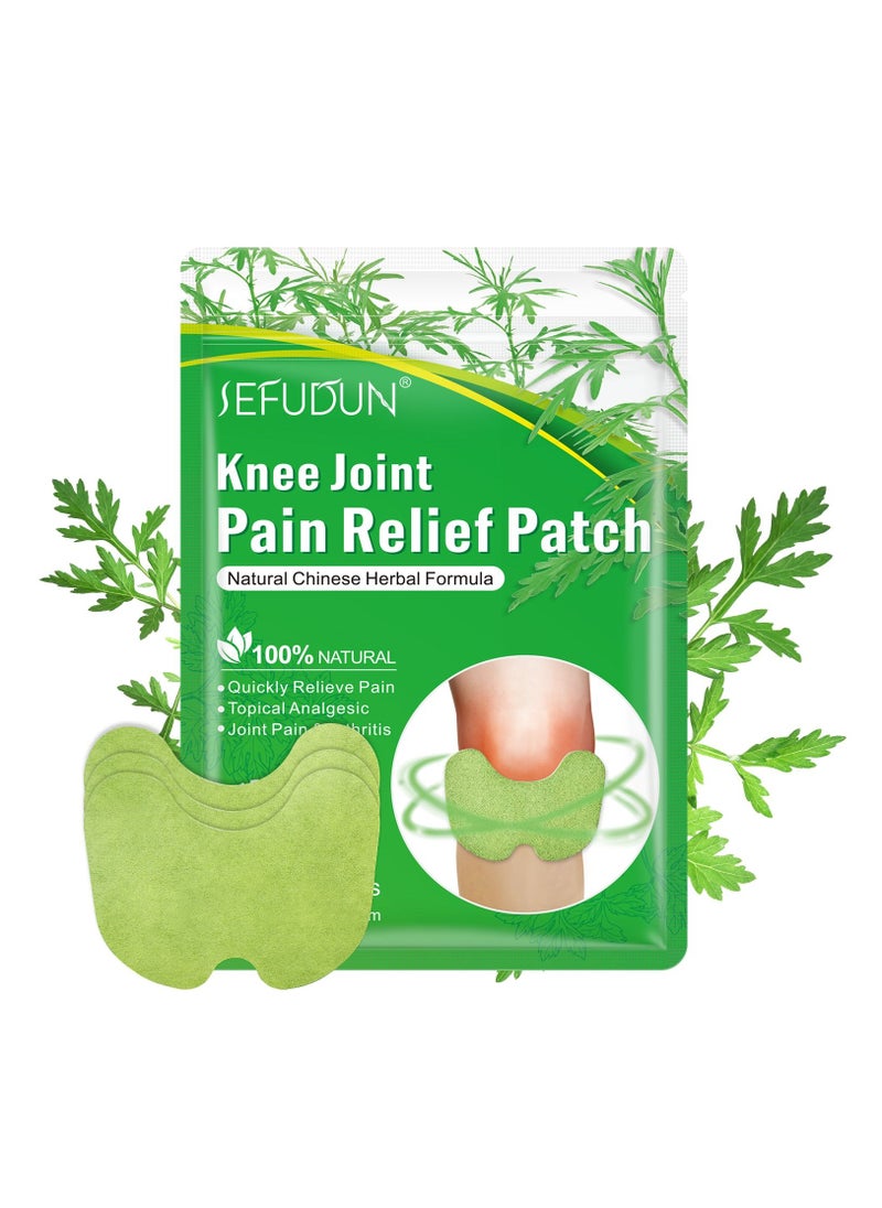 Sefudun 12 Pieces Knee Pain Relief Patches,Warming Herbal Plaster Arthritis Pain Patches,Heat Patches for Knee Pain Relief and Inflammation,Long Lasting Relief of Joint Pains  - Image 1