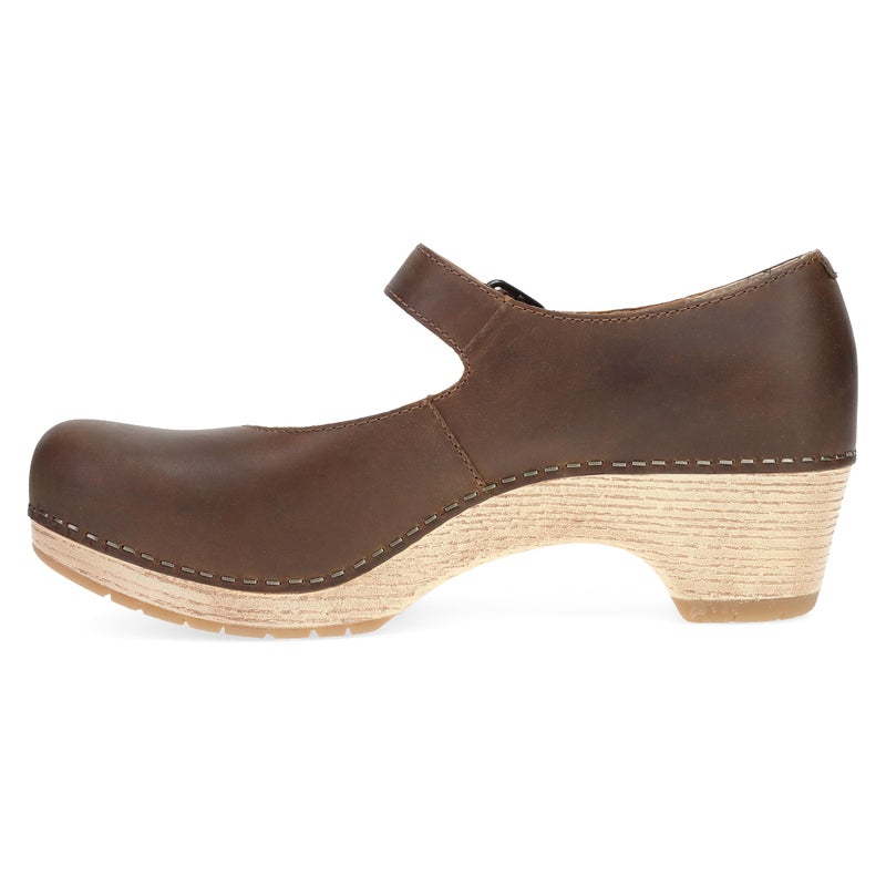 Dansko Lilah Mary Jane Clog for Women - Linings from Recycled Materials and Leather for Breathability- Lightweight Rubber Outsole for Long-Lasting Wear Tan 10.5-11 M US - Image 2