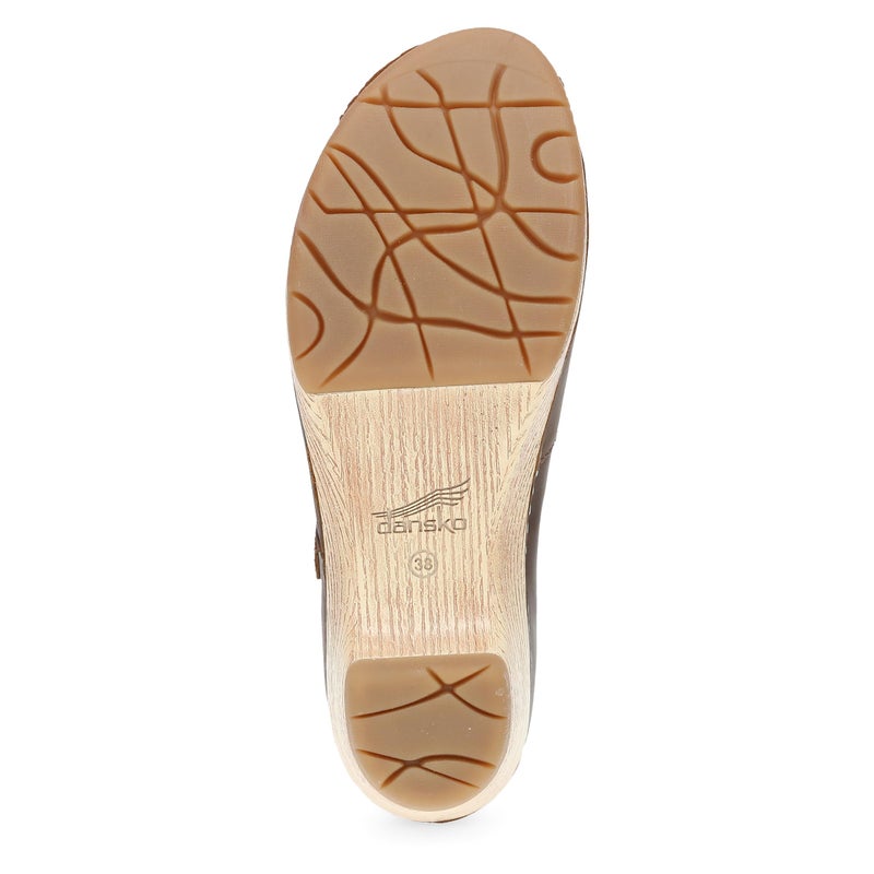 Dansko Lilah Mary Jane Clog for Women - Linings from Recycled Materials and Leather for Breathability- Lightweight Rubber Outsole for Long-Lasting Wear Tan 10.5-11 M US - Image 4