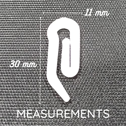FAPBADRI Hook for Curtain Channel/M Track System - Plastic - 50 Pieces - Image 2