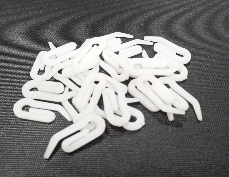 FAPBADRI Hook for Curtain Channel/M Track System - Plastic - 50 Pieces - Image 1