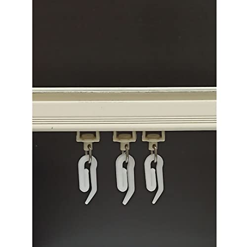 FAPBADRI Hook for Curtain Channel/M Track System - Plastic - 50 Pieces - Image 3