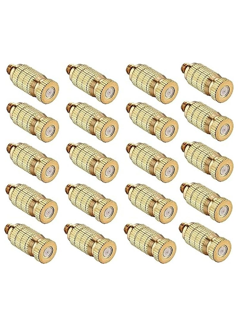 High Pressure Atomizer Nozzle, Garden Brass Misting Nozzles for Outdoor Cooling System, Landscaping, Greenhouse Irrigation, Air Humidification, Anti-Drip Fogging Spray Head, 0.3mm, 20 Pcs - pzsku/Z4068995988B08E07986EZ/45/_/1724497370/64208775-fc23-4950-9d8c-48a8f2cd5d72