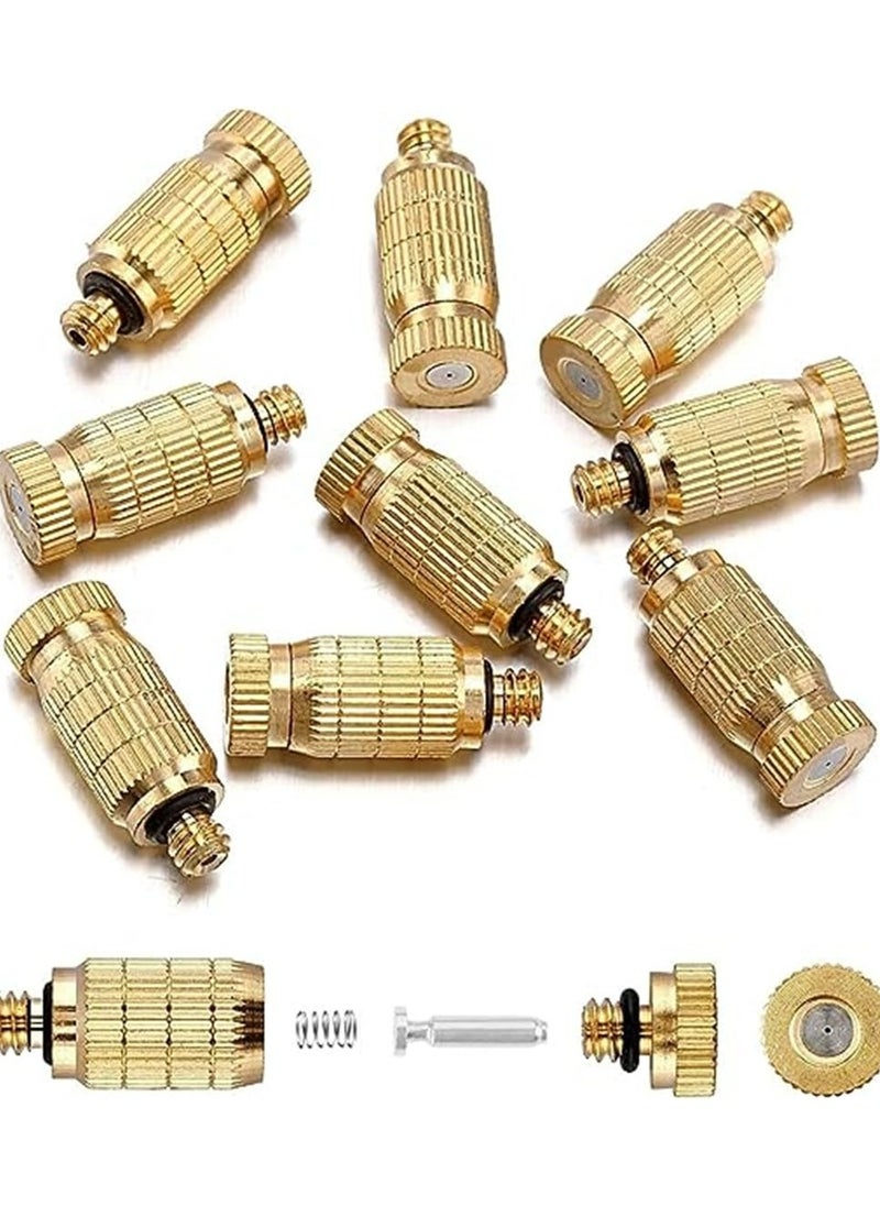 High Pressure Atomizer Nozzle, Garden Brass Misting Nozzles for Outdoor Cooling System, Landscaping, Greenhouse Irrigation, Air Humidification, Anti-Drip Fogging Spray Head, 0.3mm, 20 Pcs - pzsku/Z4068995988B08E07986EZ/45/_/1724497381/14acb4e2-22c5-487d-8e6a-b142bdb0f3d5