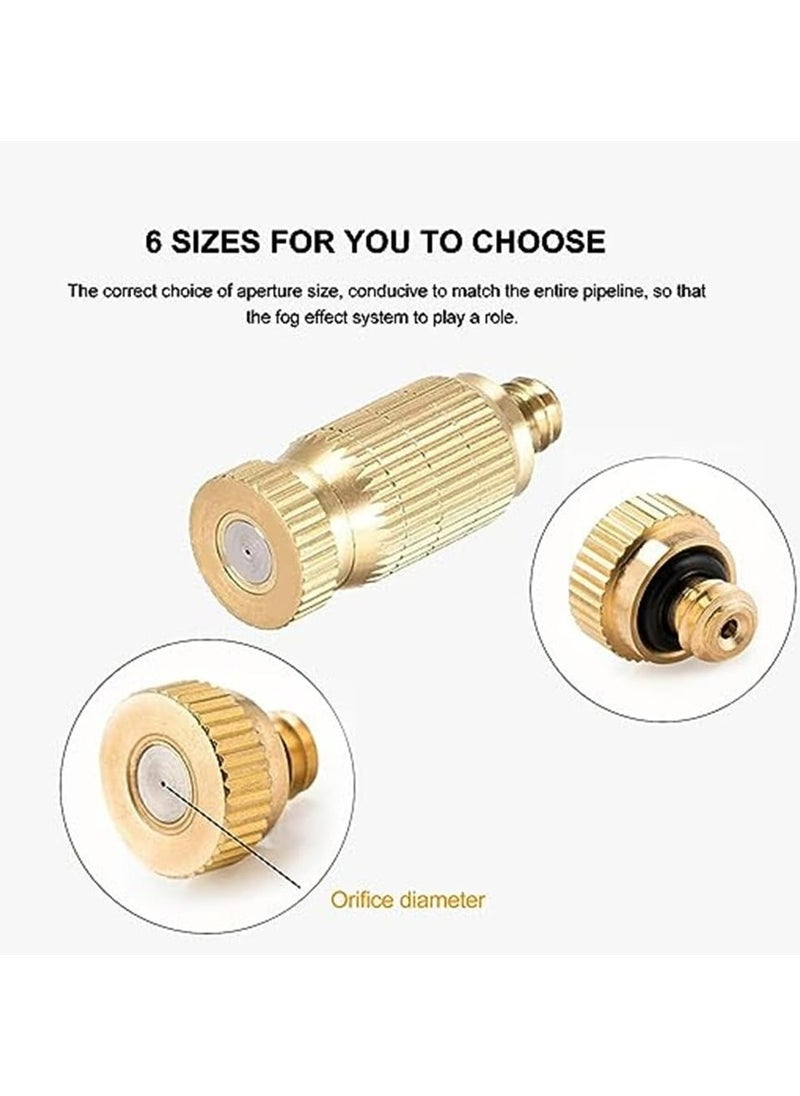 High Pressure Atomizer Nozzle, Garden Brass Misting Nozzles for Outdoor Cooling System, Landscaping, Greenhouse Irrigation, Air Humidification, Anti-Drip Fogging Spray Head, 0.3mm, 20 Pcs - pzsku/Z4068995988B08E07986EZ/45/_/1724497401/77a7a3e1-6e1f-457d-a54f-90995a27b3ab