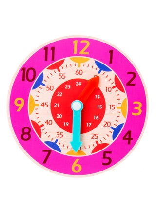 Rose Red Wooden Cognitive Clock Improves Observation Teaching Clock Educational Toy Suitable For 4 To 6 Years Old Children Clock - pzsku/Z4068A0456D14EB1EB6DDZ/45/_/1736920726/b4255c4c-f616-47e8-afe0-ea7a2f3ebf2c