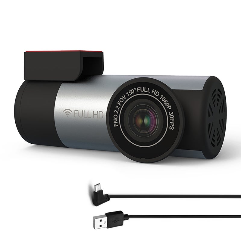 Dash Camera 1080P High-Clear Night-Vision Car DVR - Built-In Wifi Loop Recording Dash Cam for Vehicle Driving, Traffic Accident Evidence Collection - Image 1