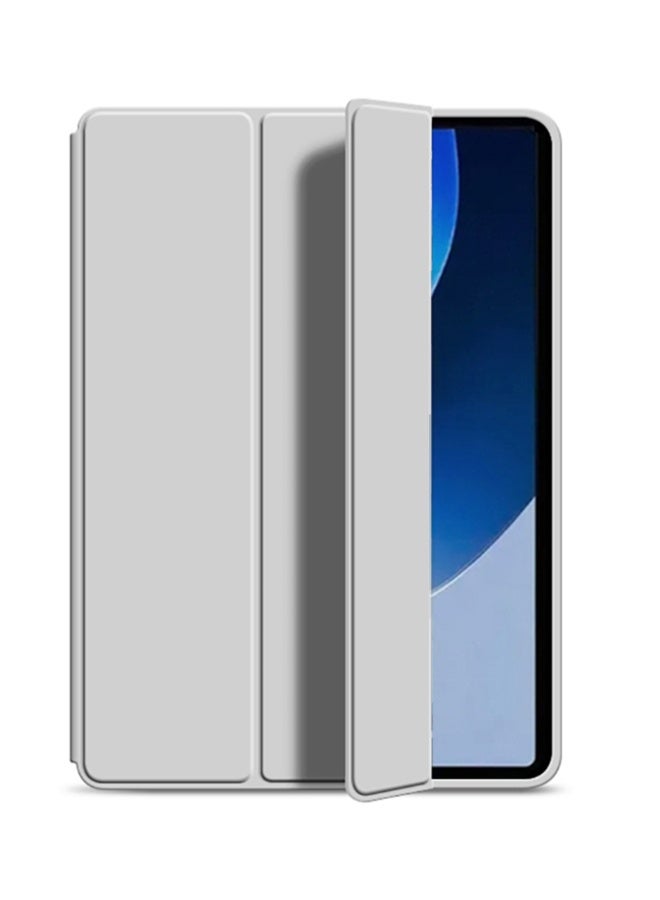 لـ Honor Pad X8a 11 بوصة غطاء الحالة ، التلقائي الاستيقاظ / النوم ، لمسة الجلد المريحة ، غطاء واقي ثلاثي الوقوف النحيف مع TPU الناعمة الظهر ، الرمادي - Image 1