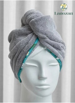 lanozan Hair Towel Size 75*28*1.5cm Grey  - Image 1