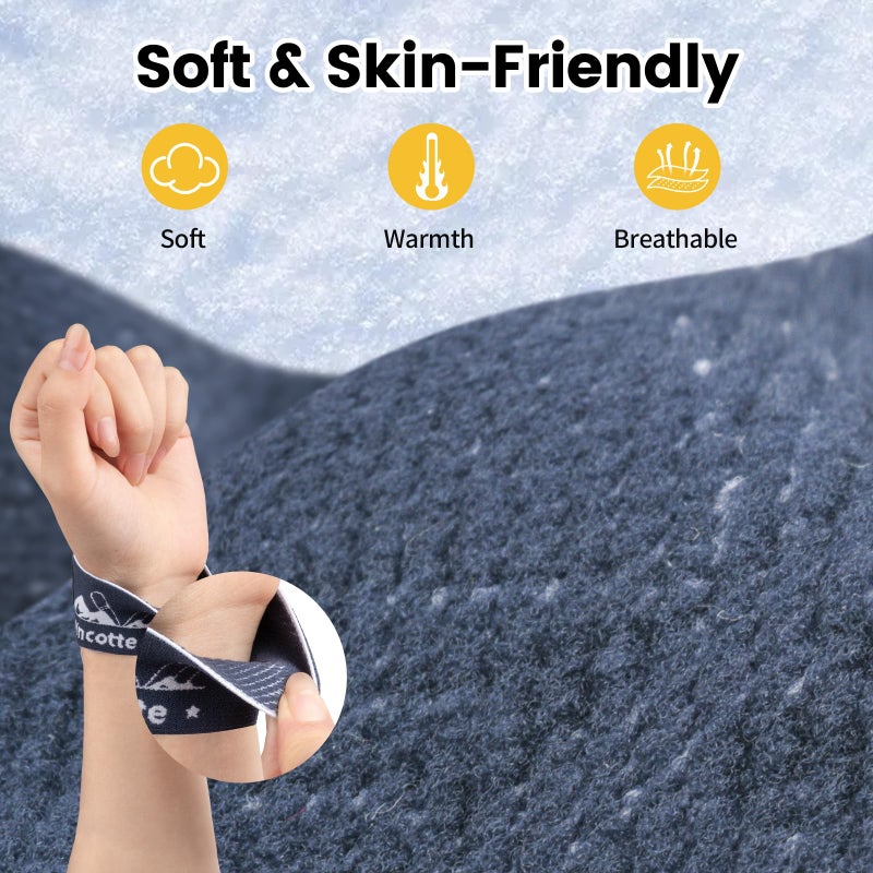 Yncotte Glove Leash, 2 Pairs Glove Wrist Straps Elastic Handcuff Leashes Lightweight & No-Pressure for Skiing Snowboarding Winter Activities Ski Accessories (90 * 35mm, Size 5-9) - Image 2