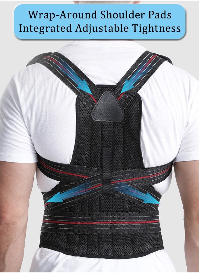 MLADEN Back Brace Posture Corrector for Women and MenAdjustable Full Back Support Providing Shoulder Neck Back Pain Relief Scoliosis/Hunchback/Hump/Thoracic/Spine Corrector  - Image 3