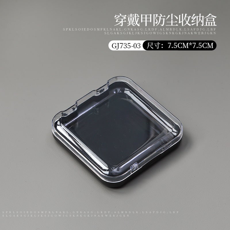 Manicure Wearable Nail Dustproof Storage Box Work Display Board Transparent Multifunctional Finished Nail Storage Tools - Image 1