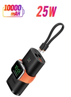 VEGER VEGER Power Bank for iPhone & Apple Watch, 10000mAh 25W Fast Charging Battery Pack, 3-in-1 Portable Charger  - Image 1