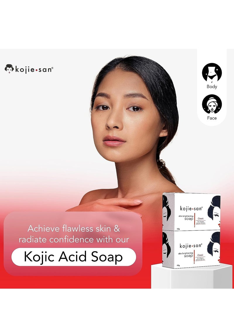 Kojie San Classic Skin Lightening Soap 65g x 2 Twin Pack - Image 3