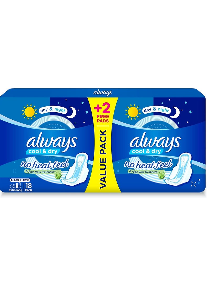 Protect Plus Pads with Touch of Aloe Vera - Extra Long - Maxi Thick - 16 Pads - pzsku/Z4068F57892063882AC0DZ/45/_/1723287408/481fbfe2-7d0f-4ce4-92ab-3c9cfeebf87d