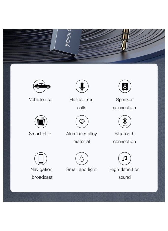 Yesido - YAU24 2-in-1 Bluetooth Audio Adapter Bluetooth Receiver Transmitter 3.5mm Wireless Audio Adapter - Image 1