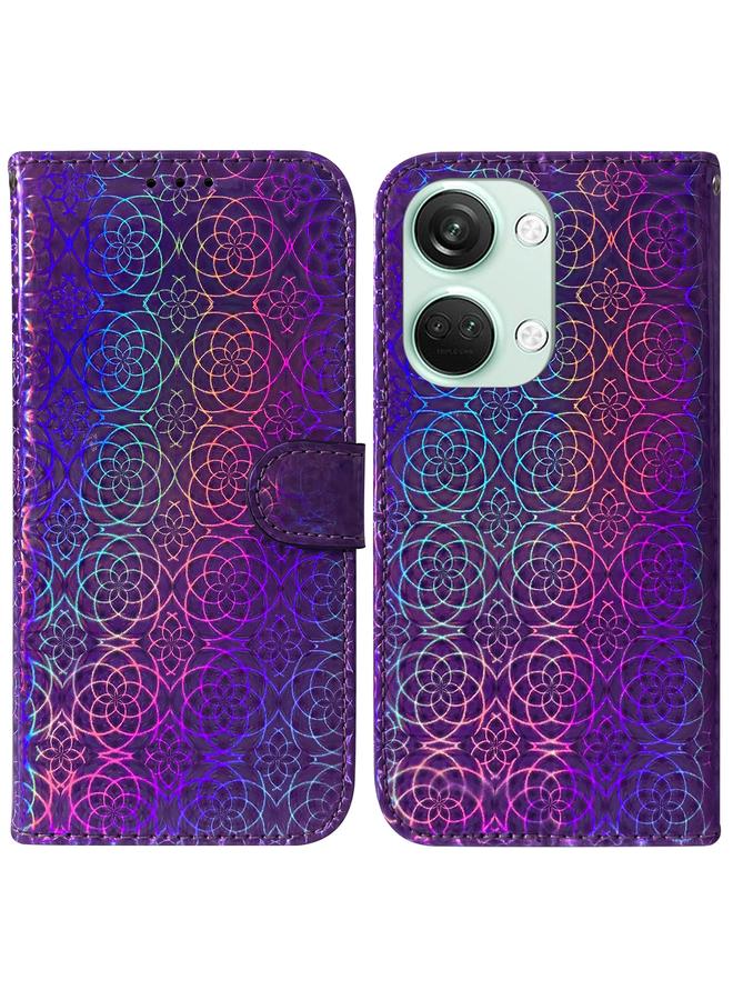 اس-توب جراب لهاتف OnePlus Nord 3 مصنوع من الجلد الملون مع مشبك مغناطيسي - Image 1