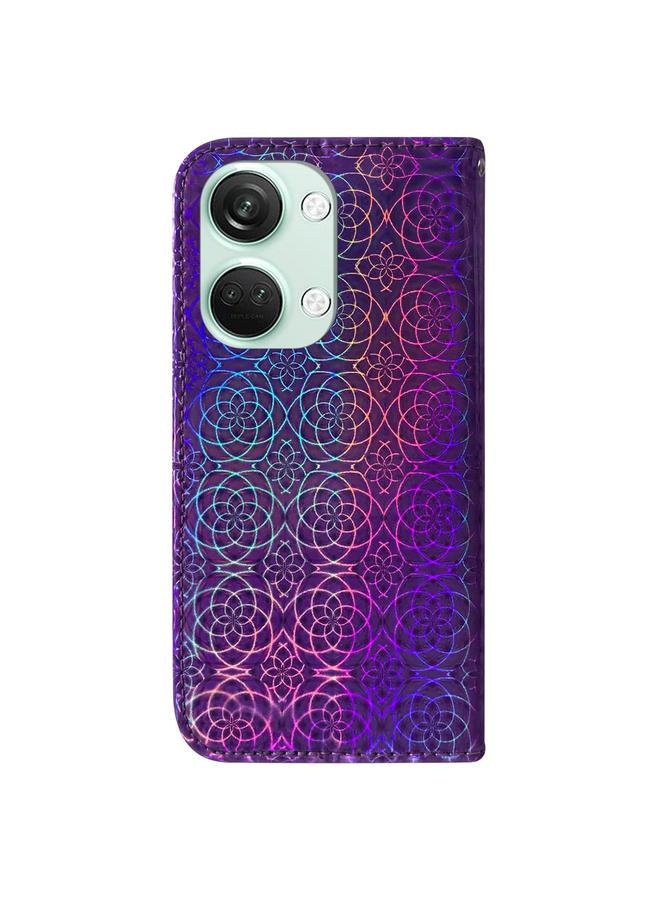 اس-توب جراب لهاتف OnePlus Nord 3 مصنوع من الجلد الملون مع مشبك مغناطيسي - Image 3