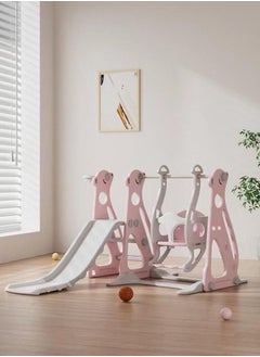 RBWTOYS RBWTOYS- 3 in 1 Swing and slide for Kids indoor Toddler Climber and Swing Set with Basketball Hoops  - Image 2