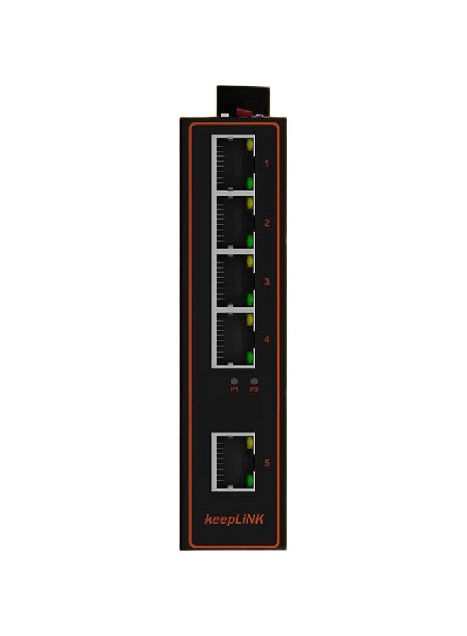 Keeplink Kp-9000 Industrial Switch, 5-Port, 100Mbps, Din Rail, Unmanaged - Image 2