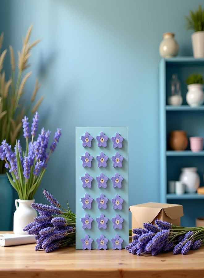 Jowxsx ٢٠ قطعة من زهور لا تنساني الزرقاء المجففة، زهور لا تنساني الطبيعية المجففة، منتجات ديكور منزلي للمطبخ والمنزل، ديكورات يمكنك صنعها بنفسك - Image 5