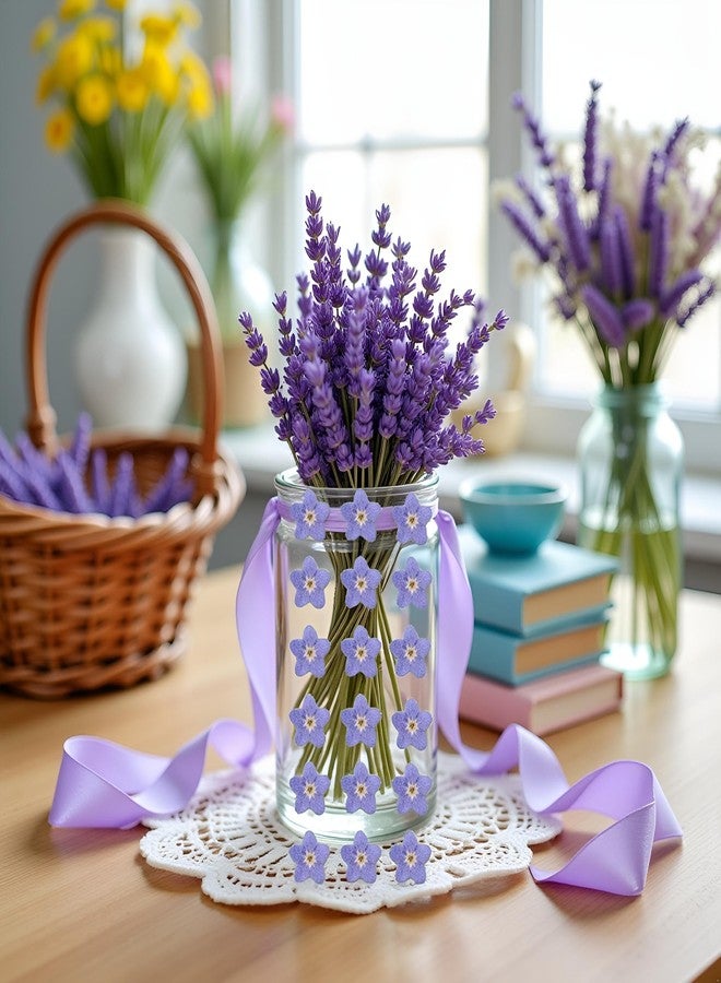 Jowxsx ٢٠ قطعة من زهور لا تنساني الزرقاء المجففة، زهور لا تنساني الطبيعية المجففة، منتجات ديكور منزلي للمطبخ والمنزل، ديكورات يمكنك صنعها بنفسك - Image 2