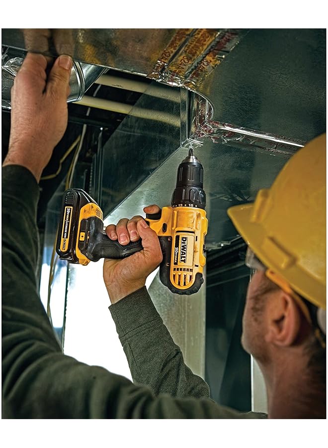 ديوالت مثقاب صغير الحجم مع بطارية 1.5 أمبير - أصفر وأسود - Dcd771S2 - Image 5