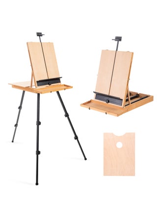 Falling in Art Large French Style Easel  Portable Field and Studio Sketchbox Plein Air Adjustable Tripod Easel with Detachable Drawer for Display Painting Sketching - pzsku/Z406929E47C8DD1FCF154Z/45/1749491785/c1f59388-d076-44bf-b61f-85bf5fd3b9a9