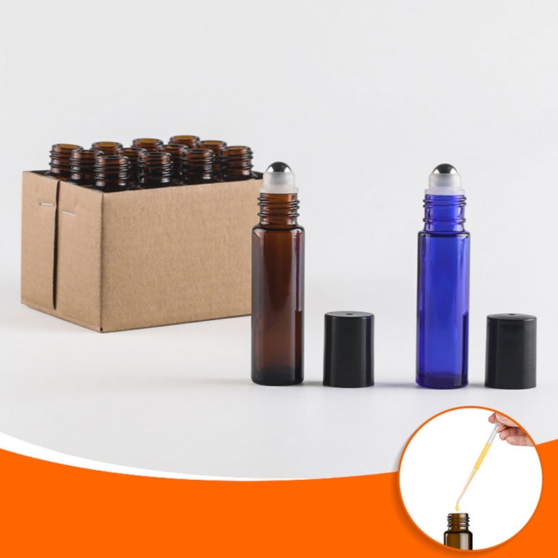 Pcs 5ml Portable Roll- Bottles Perfume Dispensing Glass Bottles for Travel Trip - Image 3