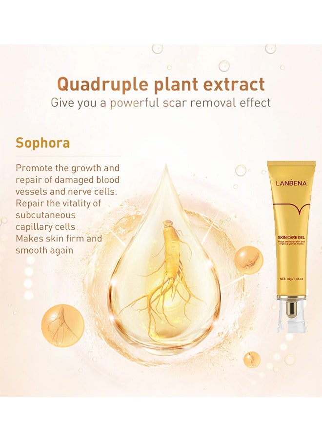 LANBENA - Skin Care Gel,Herbal repair scar cream 30g, scar gel, skin repair gel, natural plant ingredients, effectively repair old and new scars, burns, stretch marks, acne, sunburn (30g) - Image 1