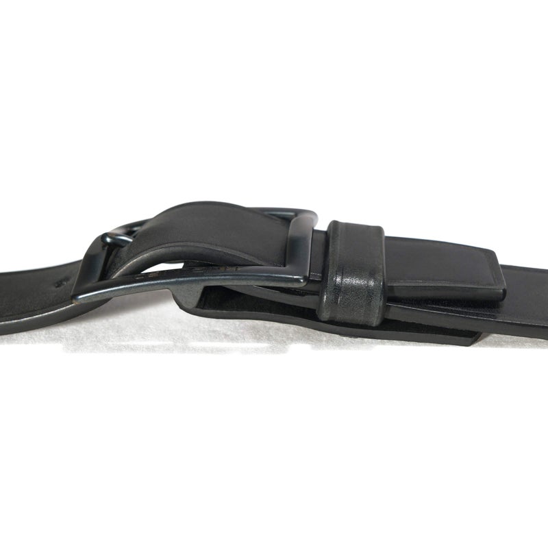 carhartt Carhartt Men's Belt, Available in Multiple Styles, Colors & Sizes, Bridle Leather Heat Creased (Black), 44  - Image 3