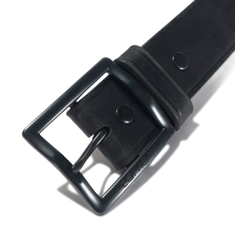 carhartt Carhartt Men's Belt, Available in Multiple Styles, Colors & Sizes, Bridle Leather Heat Creased (Black), 44  - Image 4