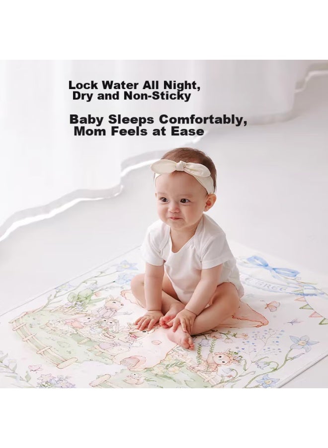 Bubble Tree Baby Diaper Pad, Newborn Waterproof Breathable Washable, Large Size Children's Care Mat, Bed Pad, 50*70cm - Image 2